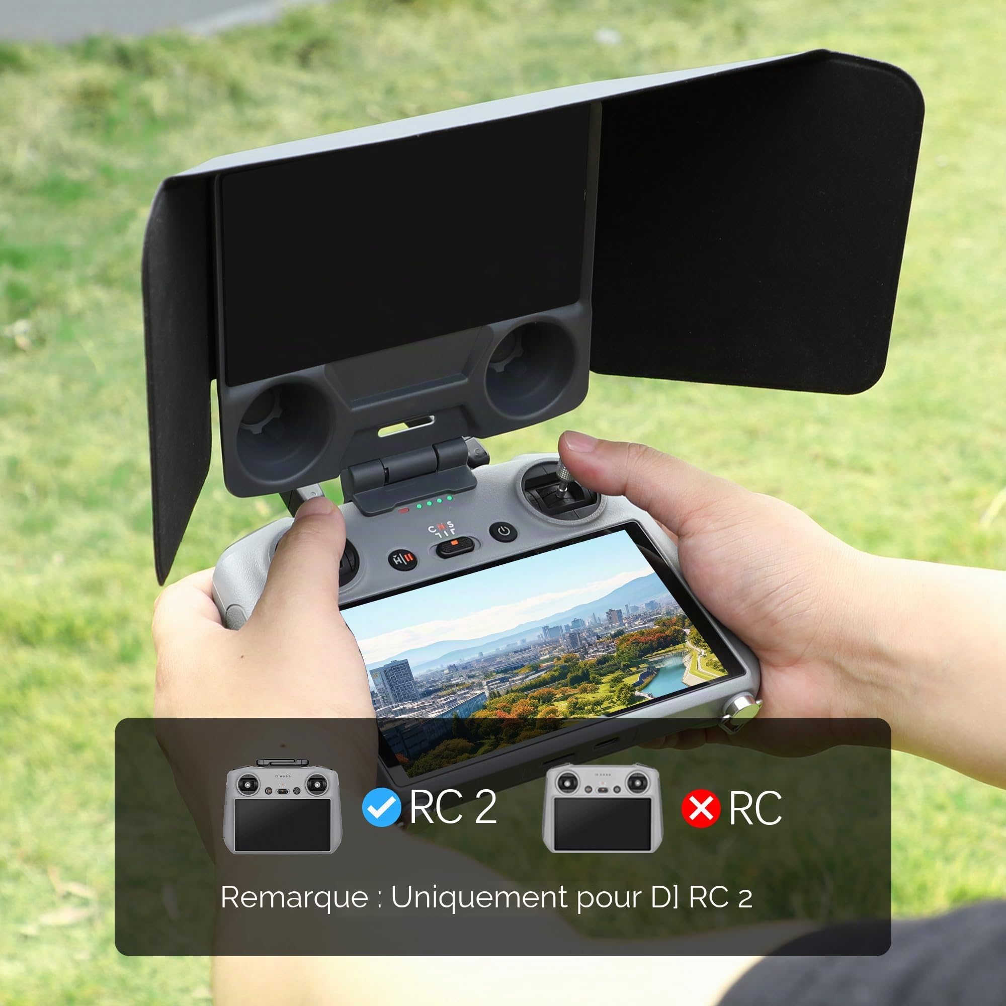 RC 2 Controller Pare-soleil et Joysticks Protector pour DJI Lito X1/Mini 5 Pro/Mini 4 Pro/Flip/Air 3S/Avata 360 - Accessoires de protection d'écran