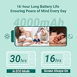 OKAIDI Baby Monitor with Camera and Sound, 15.2 cm IPS Extra Large Screen with 30 Hours Battery, 300 m Range, Without WiFi, Night Vision, 2-Way Talk, Remote Panoramic Camera, Camera