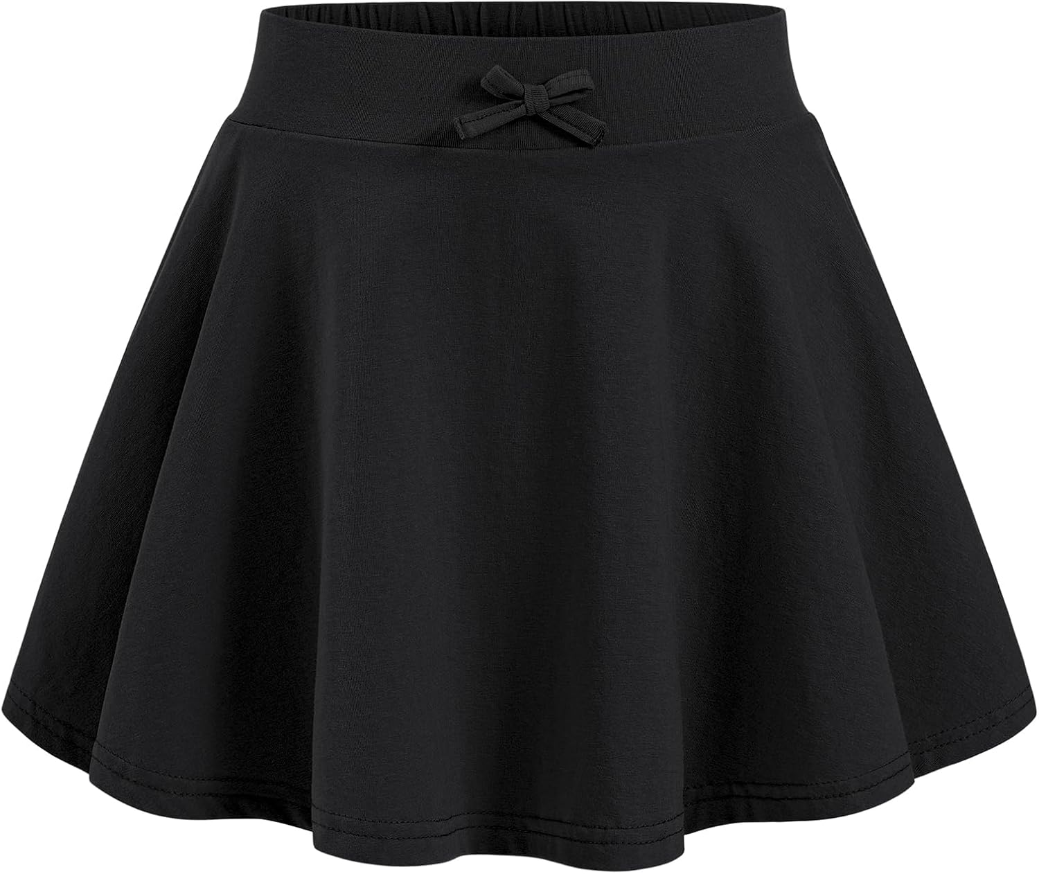 BOOPH Girls Skirts Kids Casual Mini Skorts Toddler Athletic Uniform Skirts with Pockets Black 7-8 Years