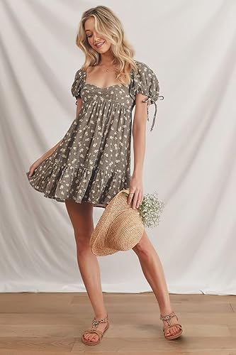 Miniatura 5 de SHIBEVER - Sandalias planas para mujer, lindas y cómodas, con correa de tobillo, estilo bohemio, elegante, zapatos planos de verano