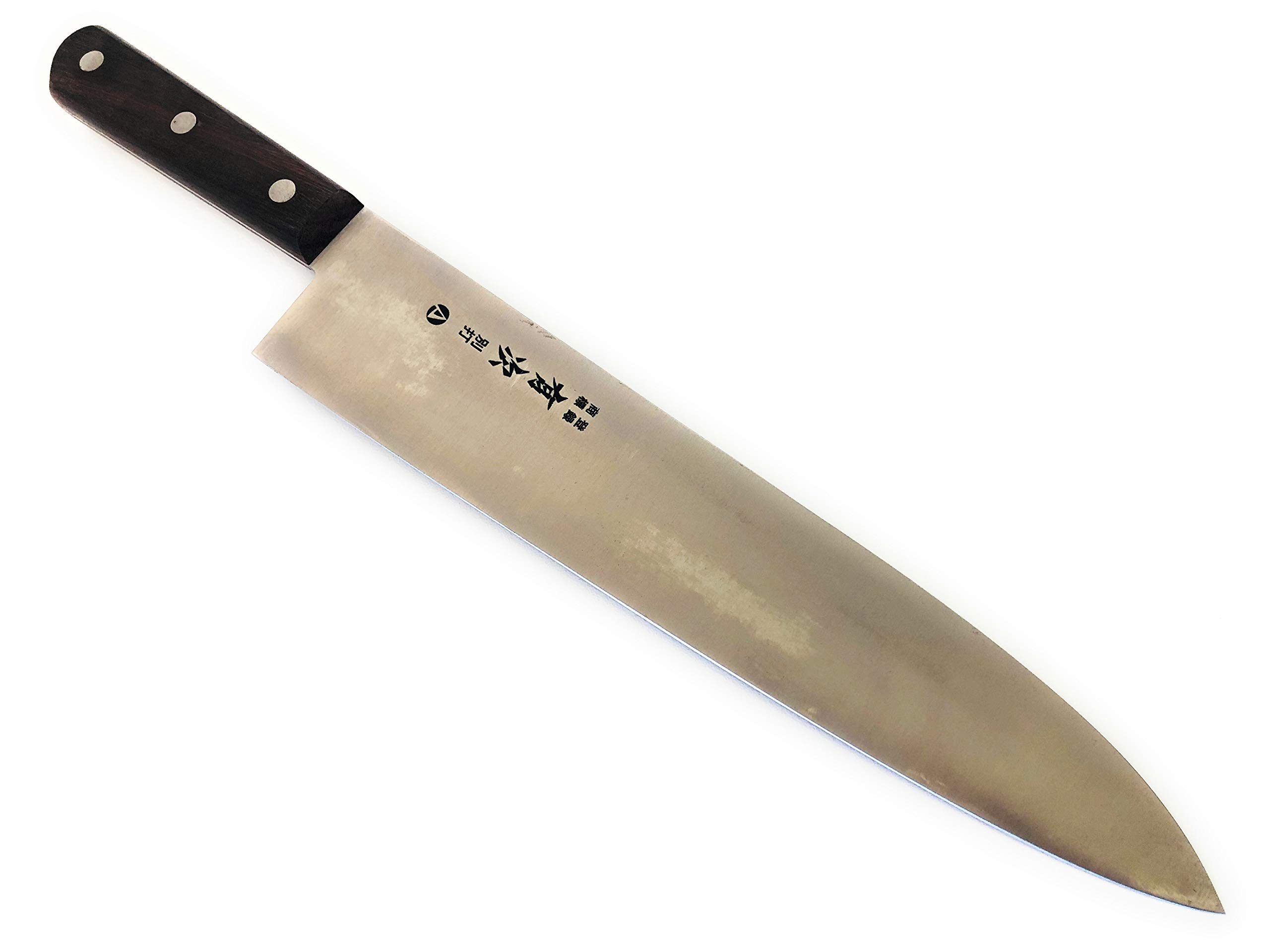 築地有次　牛刀8寸　AUS-10 有次 包丁 牛刀 A和式 270mm 日本製 AUS-10鋼 Aritsugu 朴の木柄