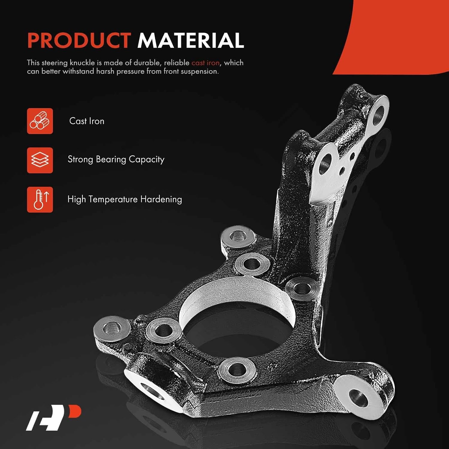 A-Premium Front Suspension Steering Knuckle Compatible with Toyota Mirai 2016-2017, RAV4 2006-2014, Scion tC 2011-2016, Lexus HS250h 2010-2012, Right Passenger Side, Replace # 432110R020