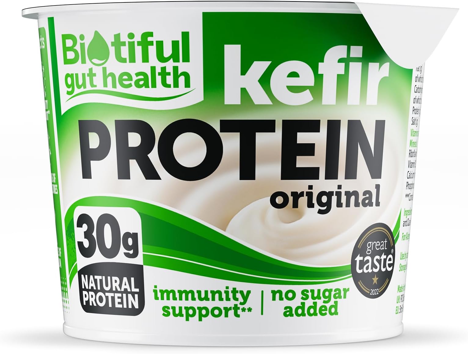Biotiful Gut Health Kefir Protein Original Yoghurt, Immunity Support, 30g Protein, Source of Calcium and Vitamin B12, 250g