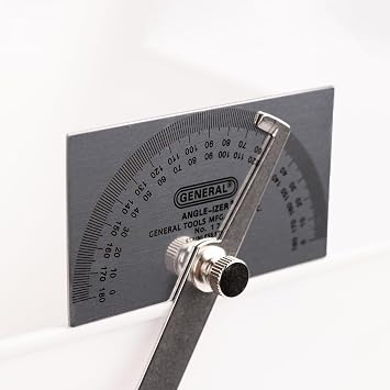 General Tools Square Head Protractor & Angle Finder for Carpentry & Framing
