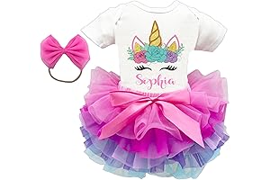 Personalized Unicorn Outfit for 1st Birthday Girl
