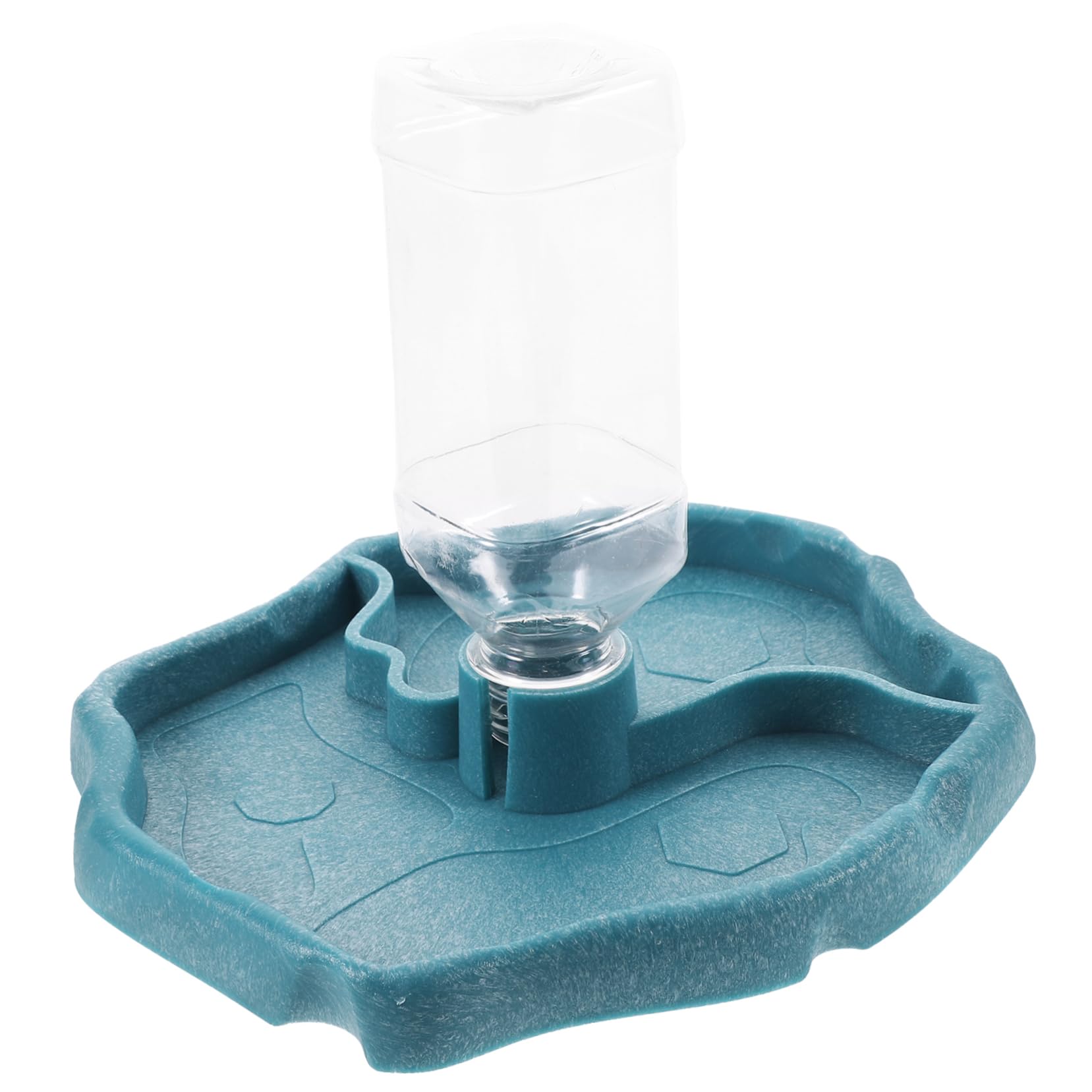 BESTonZON Bearded Dragon Water Dish Automatic Reptile Water Feeder for Tortoise and Lizard Durable Pet Water Bowl Easy to Lake Stable Design