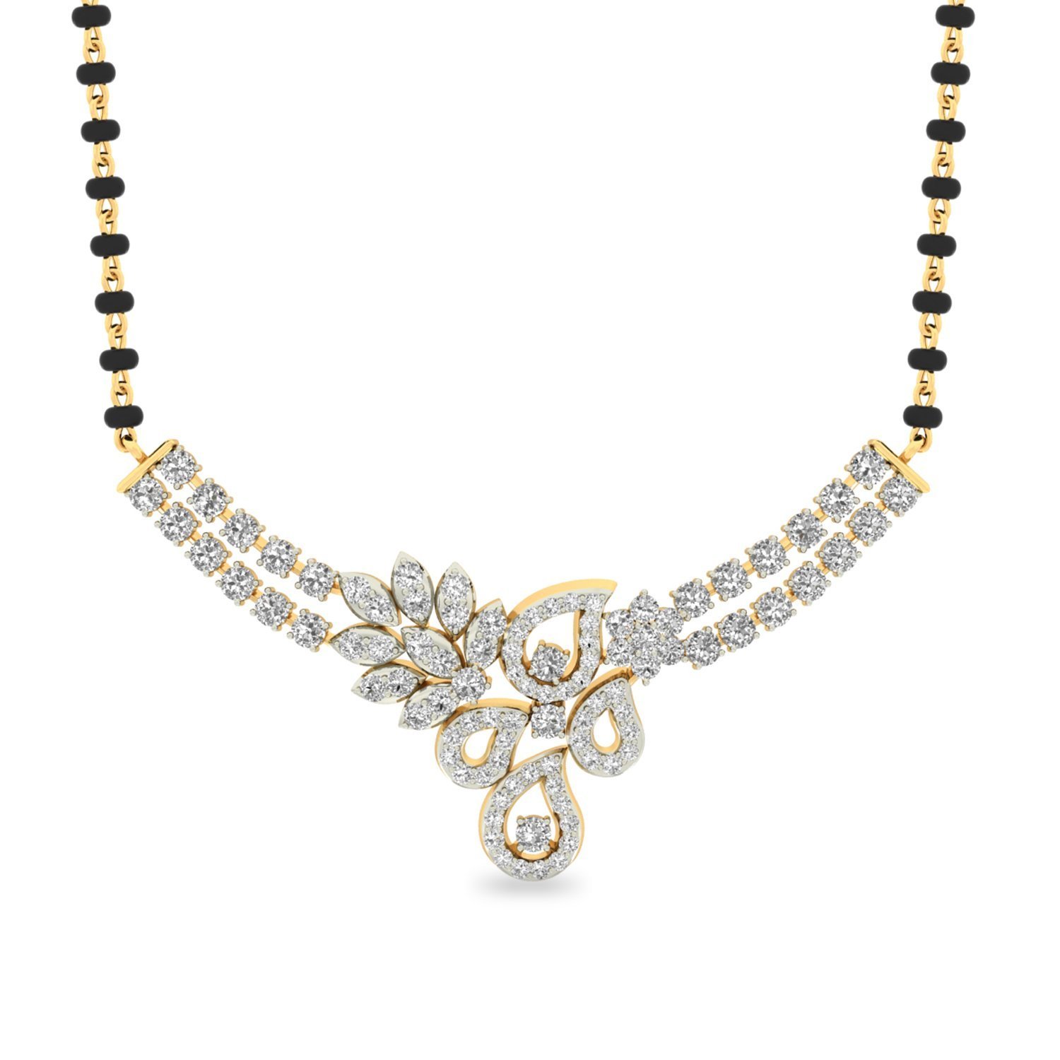 Jewels Galaxy Elegant Precious American Diamond Mangalsutra (JG-MNS-128) (B01HTUF69I) Amazon Price History, Amazon Price Tracker