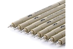 PANDAFly Fineliner Pens. Drawing Pens for Artists with Smooth Writing Tips