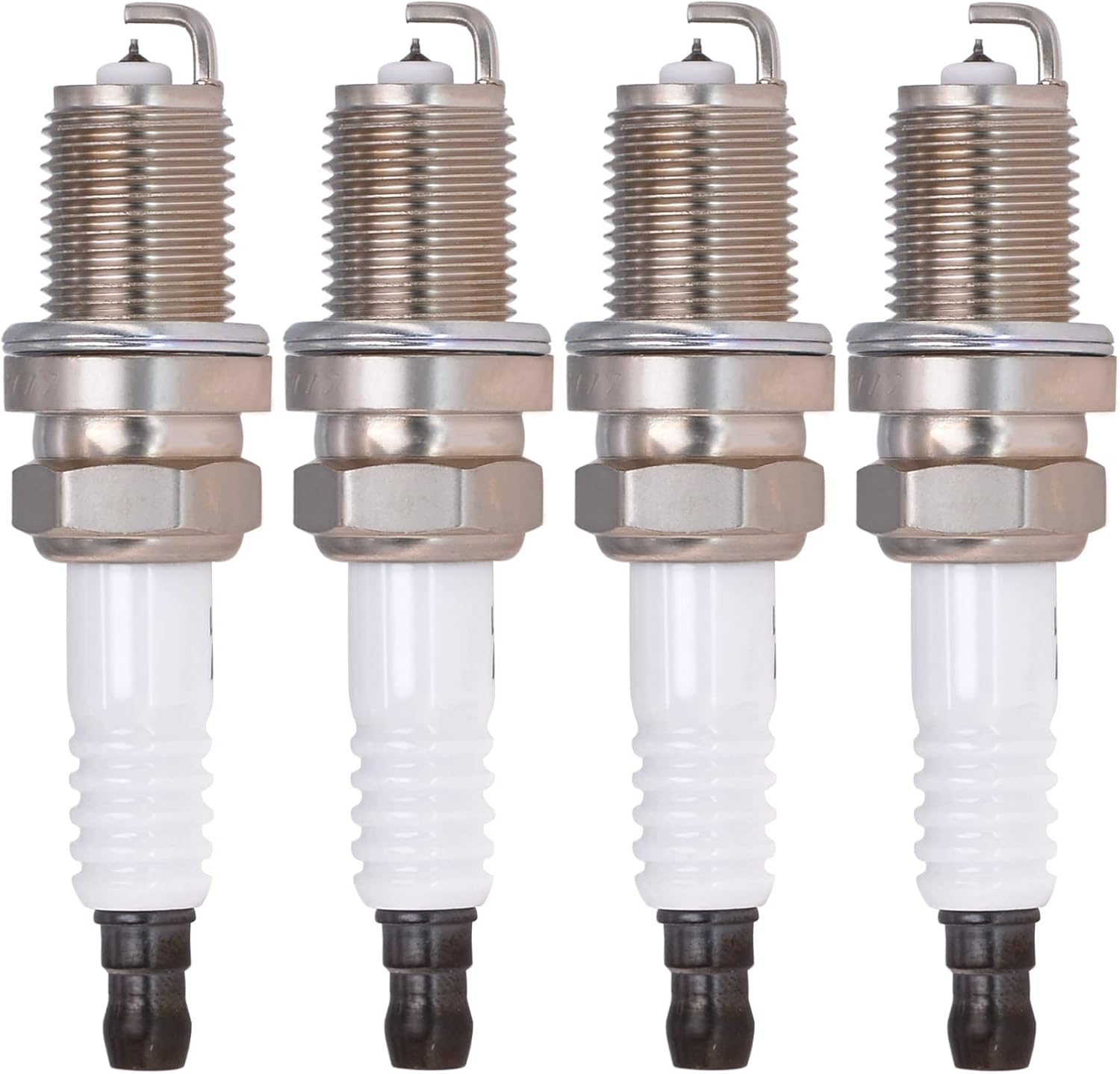 Spark Plugs BKR5EIX11 5464 Automotive Replacement Iridium Spark Plug Set of 4 Compatible with Toyota Hyundai Kia Celica Corolla Matrix MR2 Paseo Previa Prius Tercel Yaris Accent Elantra BKR5EIX-11-4PCS