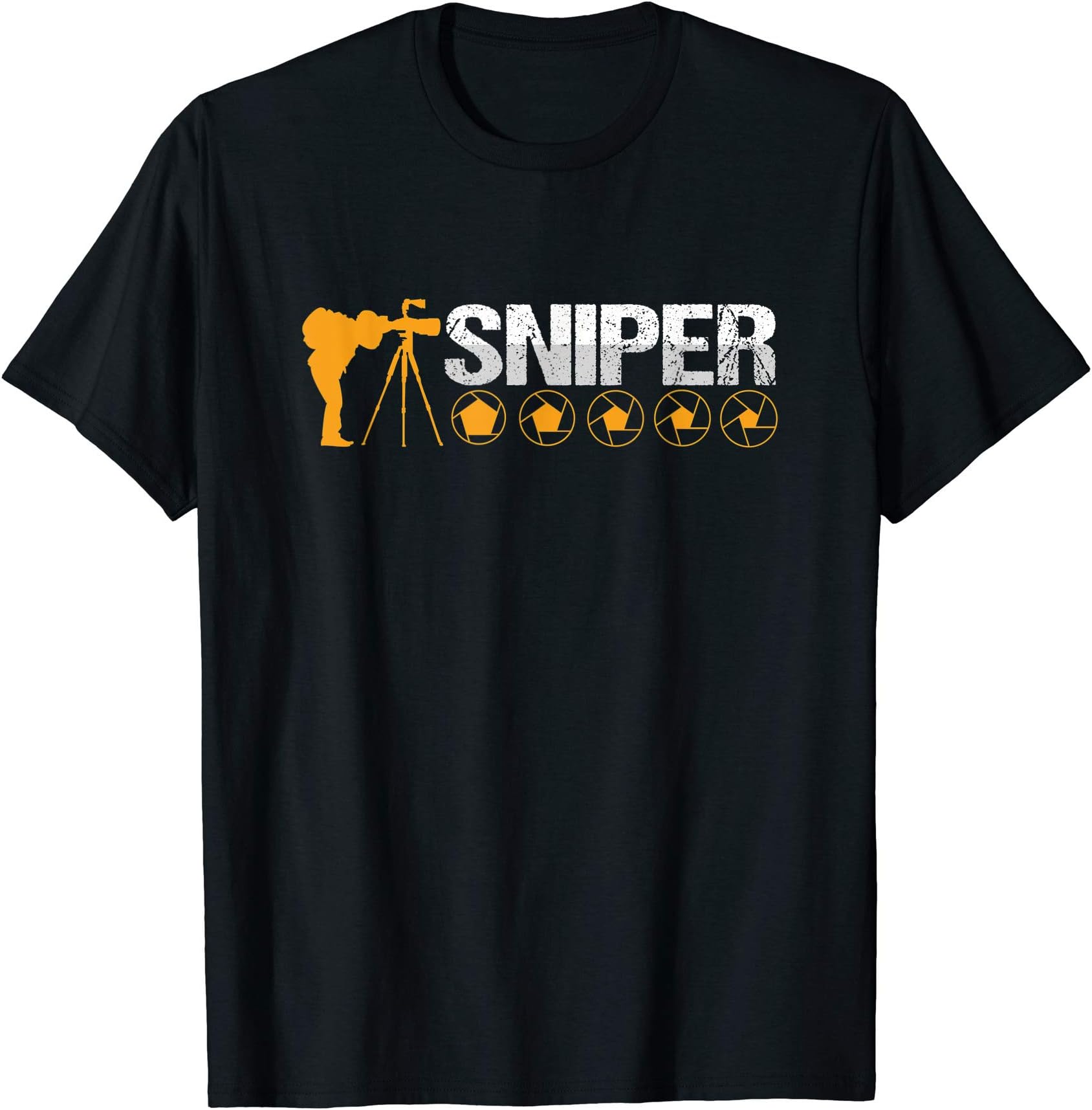 Sniper Photographer Cameraman Shutterbug Photography T-Shirt