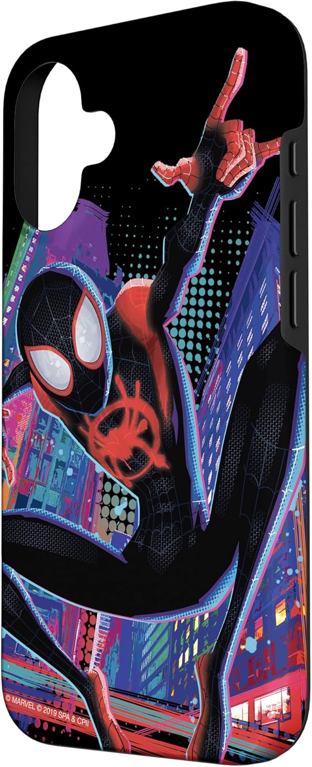 Marvel Spider-Man Into The Spider-Verse Miles Morales City Case for iPhone 16