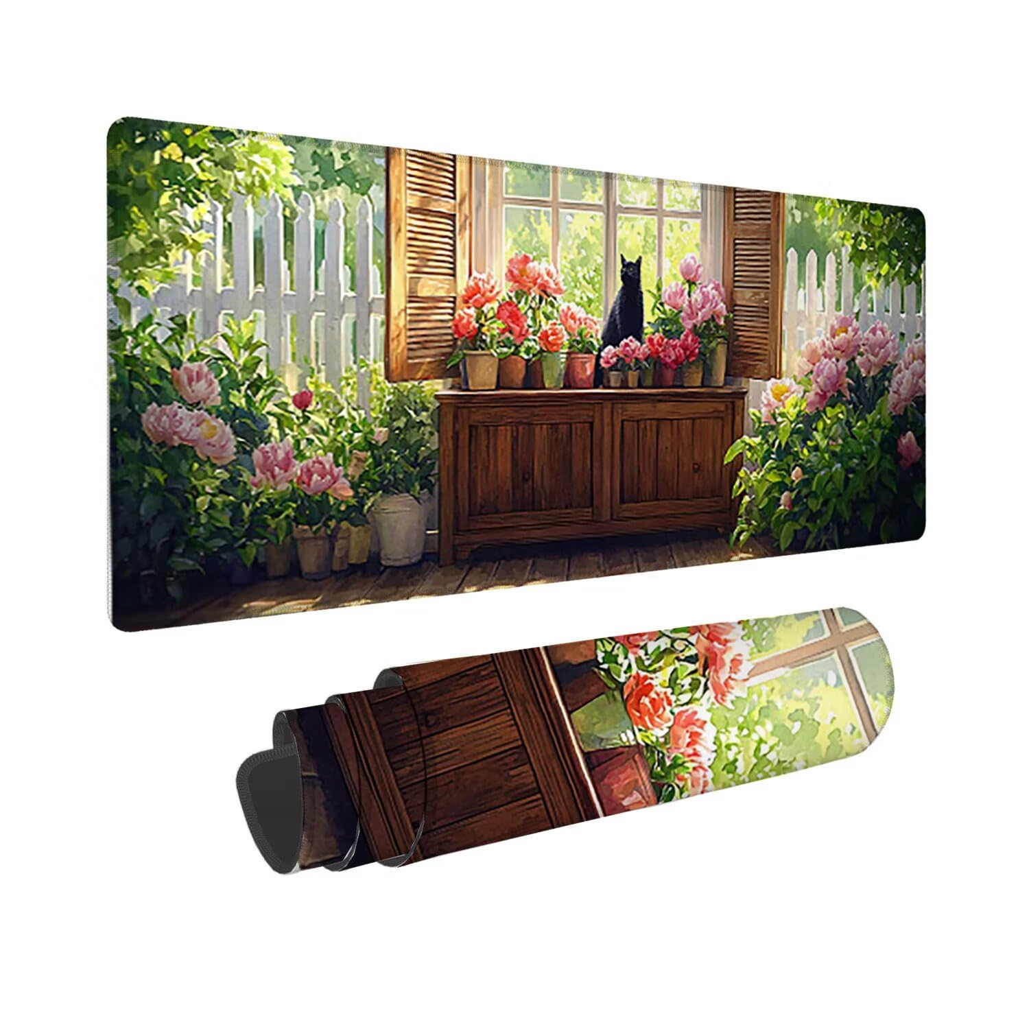 Podkładka pod mysz do gier, 1200 x 400 mm XXL Podkładka pod mysz do gier, duża, antypoślizgowa, wodoodporna, iExtended długa podkładka pod mysz do klawiatury XXL, akcesoria biurowe, do gier, komputera