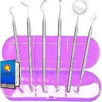 Vista 1 de G.CATACC Herramientas dentales, removedor de placa para dientes, kit de herramientas de limpieza dental de metal, kit de higiene de cuidado bucal