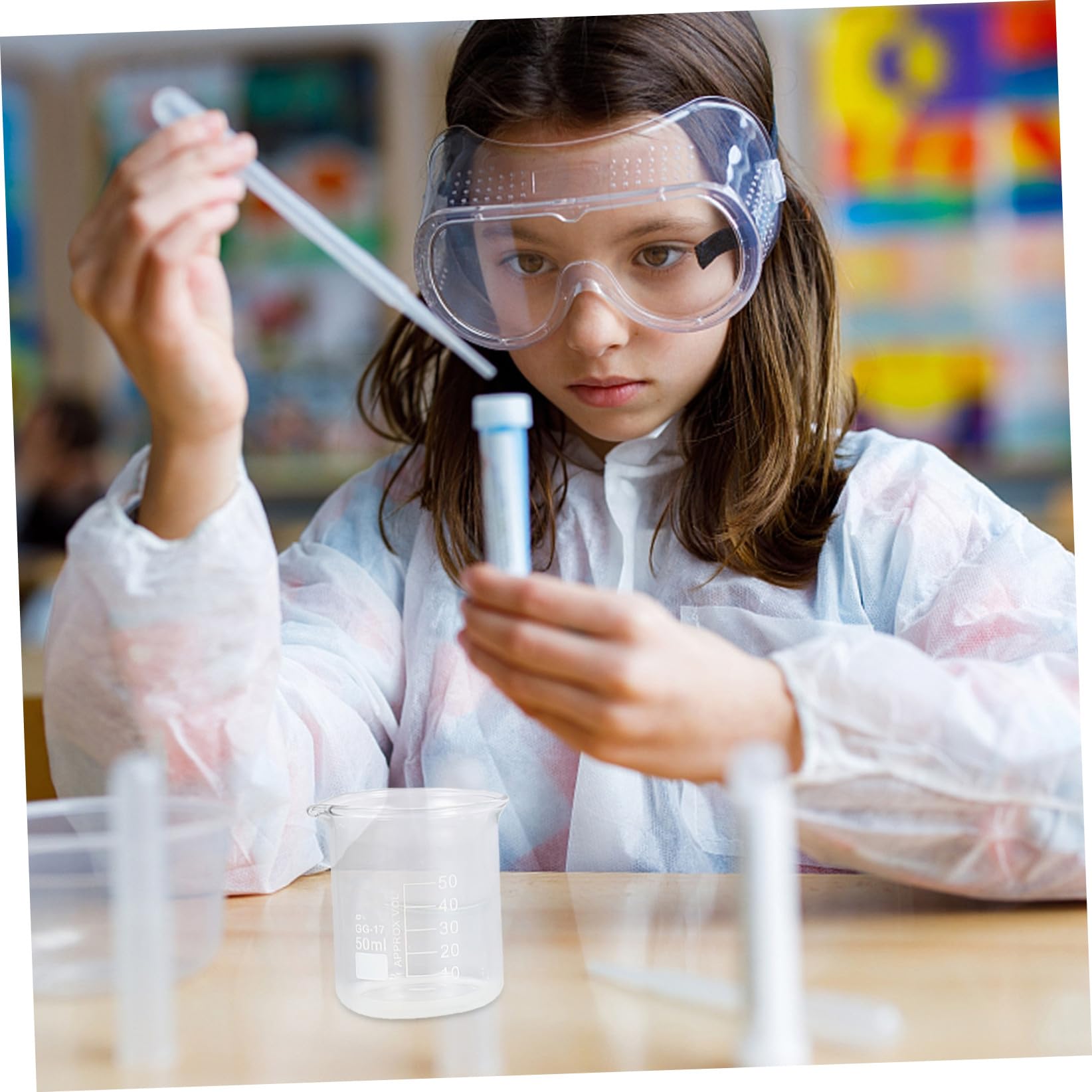 5pièces Bécher Borosilicate Transparent Graduées Pour Précises Et Expériences Scientifiques