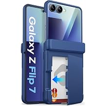 ASAFCASE for Samsung Galaxy Z Flip 7 Wallet Case with Card Holder, Blue