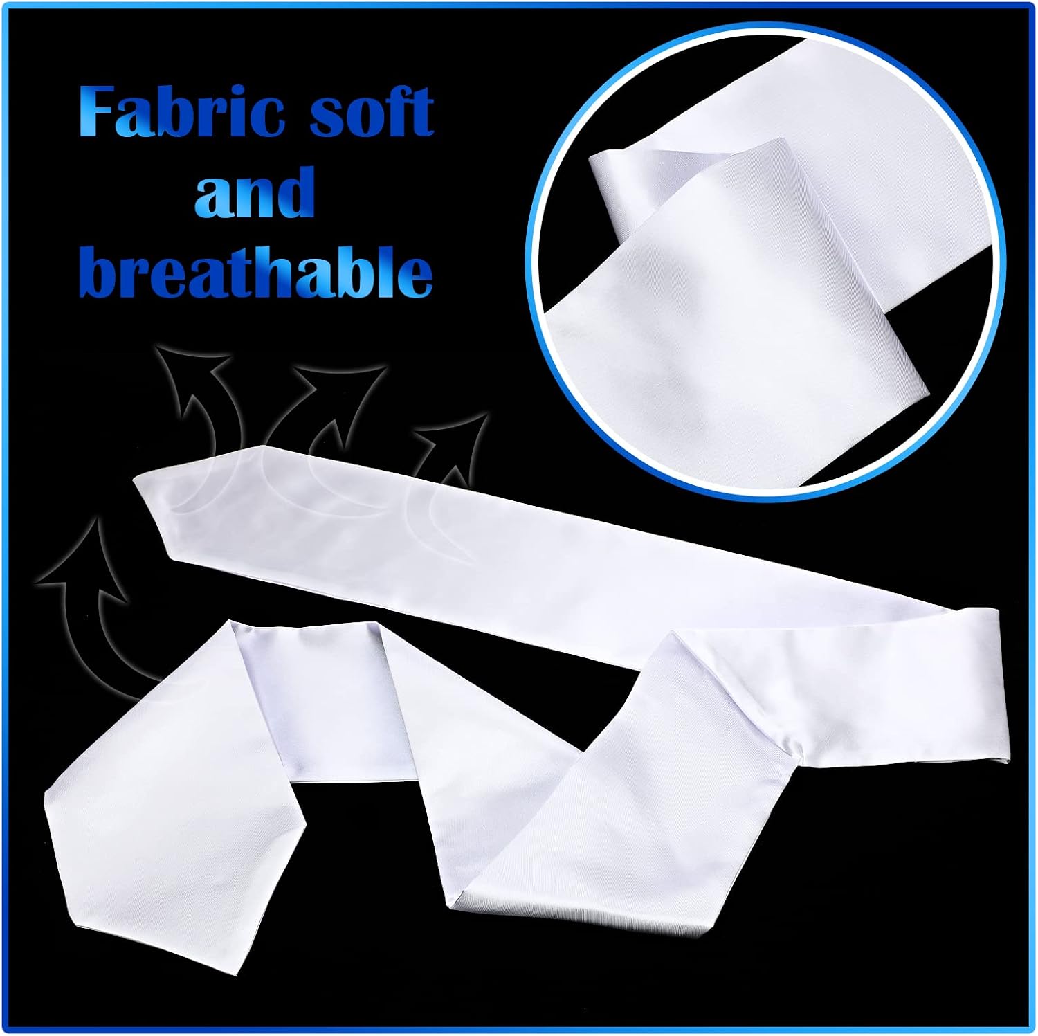 Haysandy 6 Pcs Graduation Stole Blanks Sublimation 70 Inch