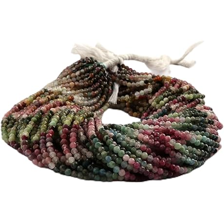 GEMX (TM) Semi Precious Strand Natural Tourmaline Bead Necklace & Bracelet Kit