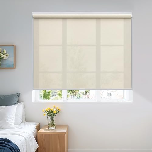 Miniatura 2 de Persianas enrollables sin cordones con aislamiento térmico, persianas enrollables para el hogar, sala de estar, dormitorio, baño, fácil de instalar,