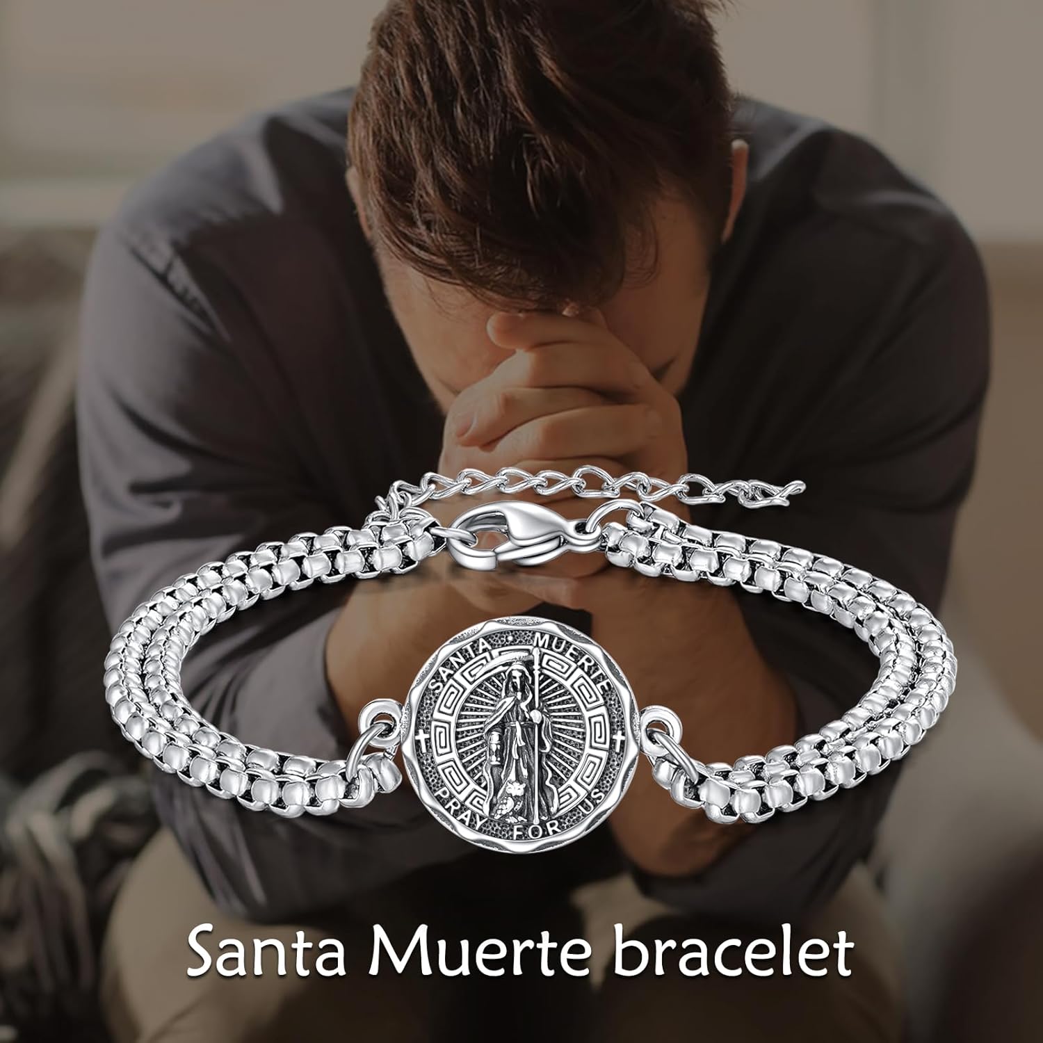 YFN Patron Saint Bracelet Sterling Silver Religious Protector Bracelet Jewelry Gift for Women Men - Image 6