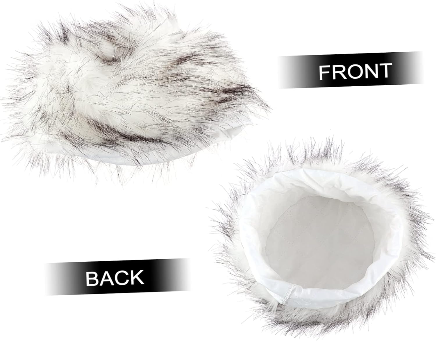 2pcs Hat Plush Fur Cap Beanie Hats for Men Items Yellow Beanie Warm Russian Fur Hat Ski Cap