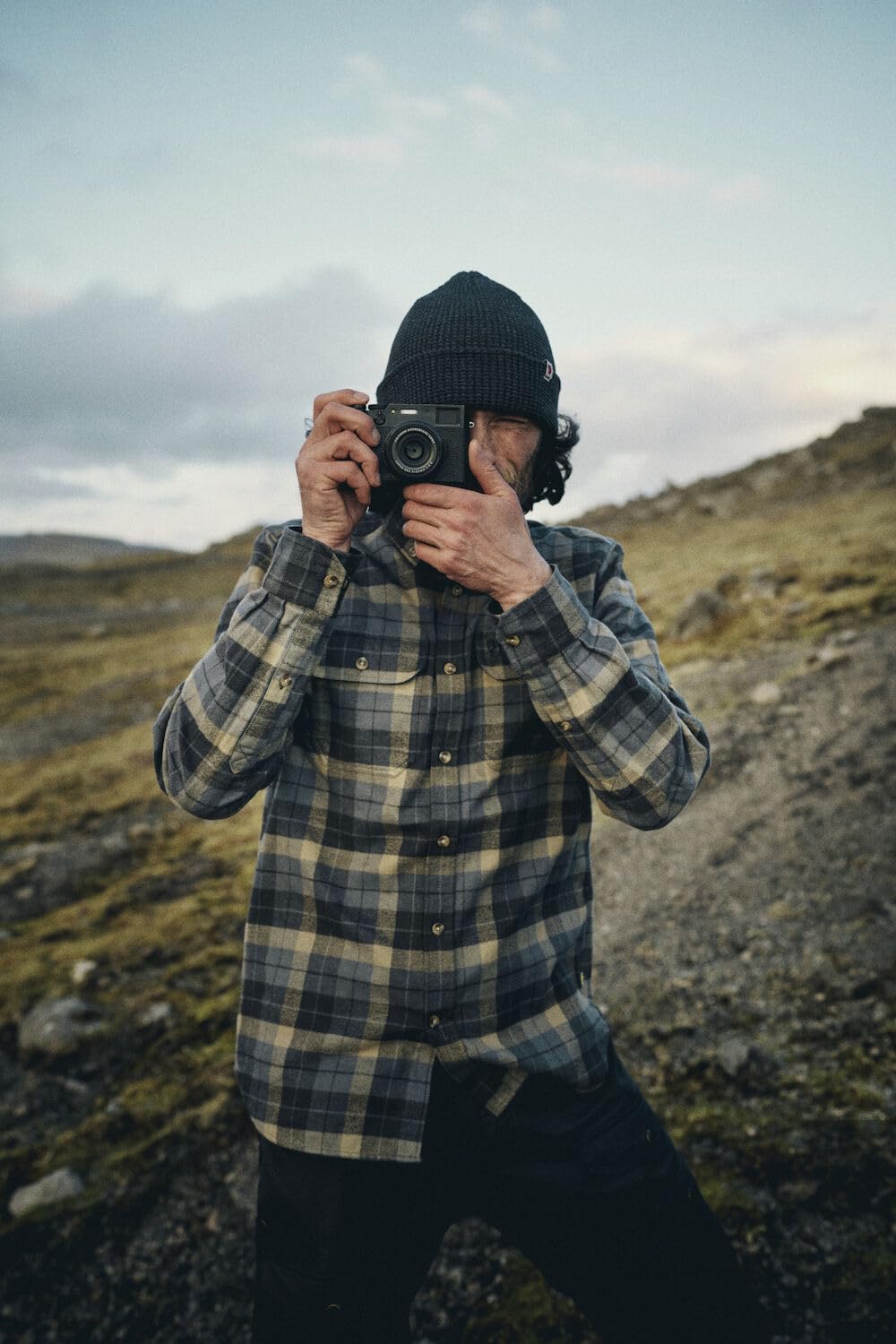 Fjällräven Męska koszula Singi Heavy Flannel M, Black/Deep Forest, XXL, czarny/głęboki las, XXL