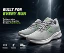Kraasa Men’s Running Shoes | Breathable Mesh Upper | Lightweight Phylon Sole | Cushioned EVA Insole | Comfortable Sports & Casual Sneakers LightGreyGreen UK 10 gallery image