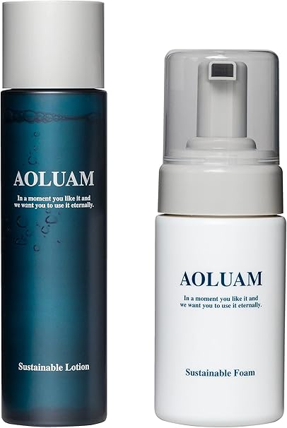Amazon Aoluam アオルアム メンズ フェイスケアセット オーガニック 洗顔フォーム 100ml オールインワン 化粧水 1ml スキンケア エコサート認証 Aoluam アオルアム ビューティー 通販