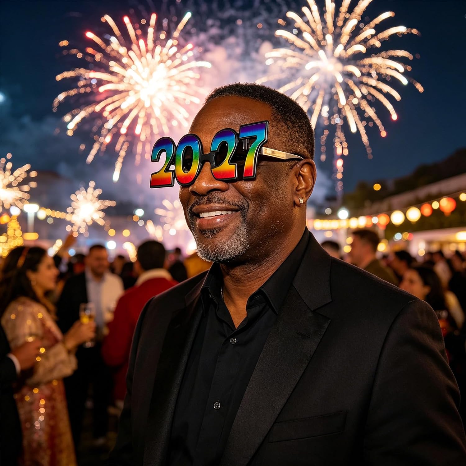 5pcs 2027 Decorative Party Eyewear - Eyewear with Number 2027 - Funny Graduation Glasses Props for Group Activities Party Supplies Festive New Year’s Eve