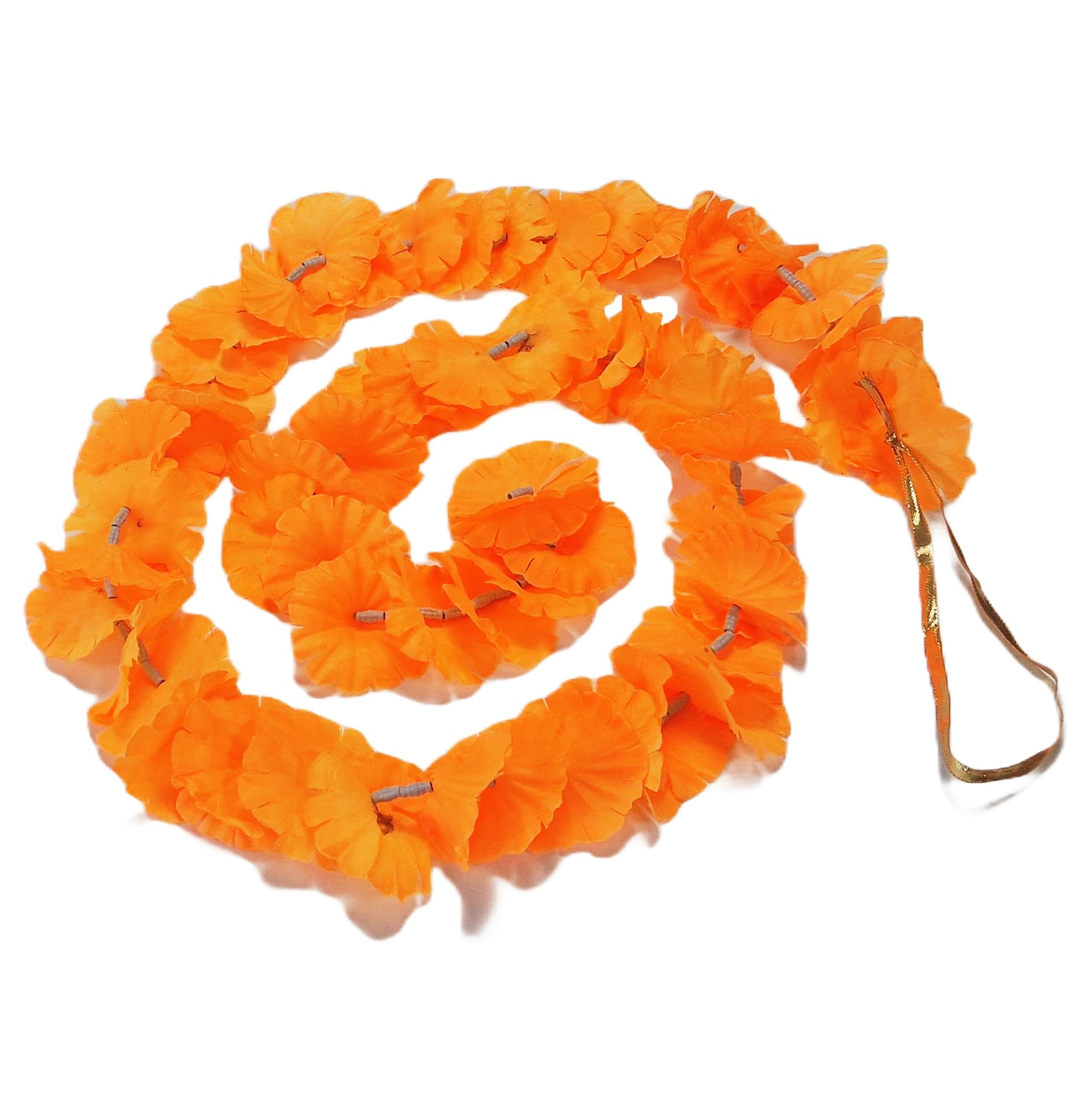 Orange Hawaiian Party Garland Tropical Luau Flower Hula Decorations for Indoor & Outdoor Adults or Kids Celebrations Perfect for Birthdays Weddings Pool Parties and Beach Themed Events