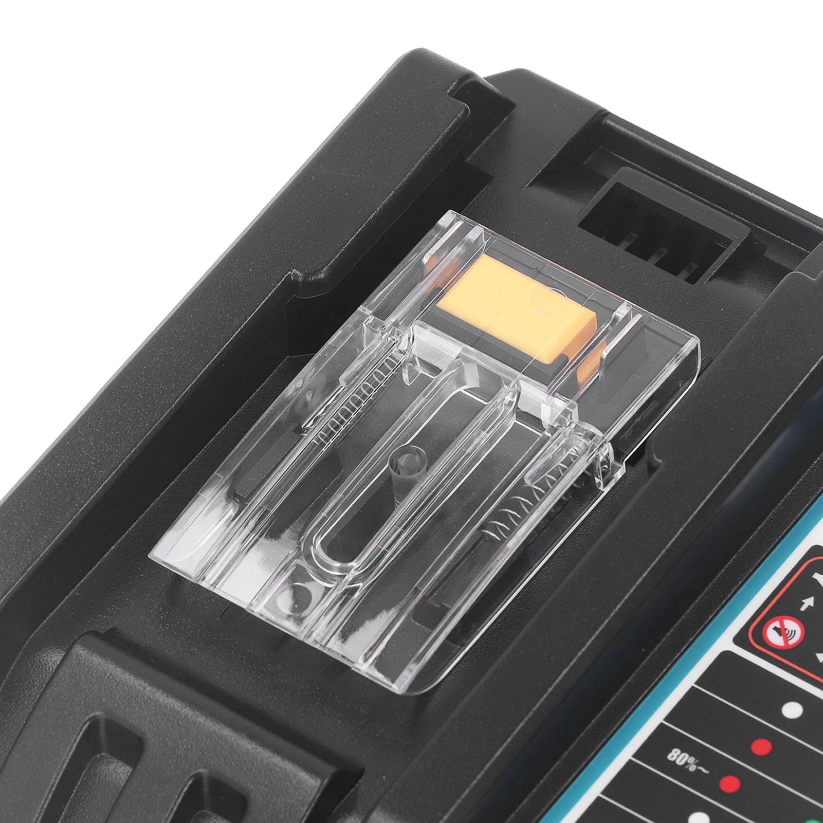 Cargador de Batería de Iones de Litio, 100-240V Profesional 0.85A MAX DC18RC 18V Cargador de Batería para BL1840B para BL1815 para BL1450 (Enchufe de la UE)