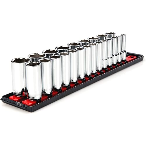 TEKTON 1/2 Inch Drive Deep 6-Point Socket Set, 23-Piece (10 - 32 mm) | SHD92006