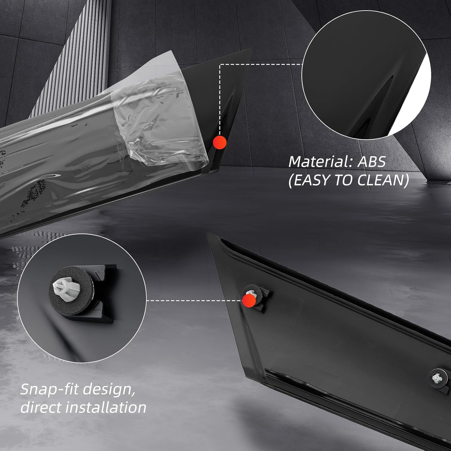 51137272583 Windshield Post Trim, A Pillar Molding Cover Compatible with Mini Cooper Clubman Base and S (R55) 2008-2014, Hatchback 2007-2013, Convertible 2009-2015 (Right)