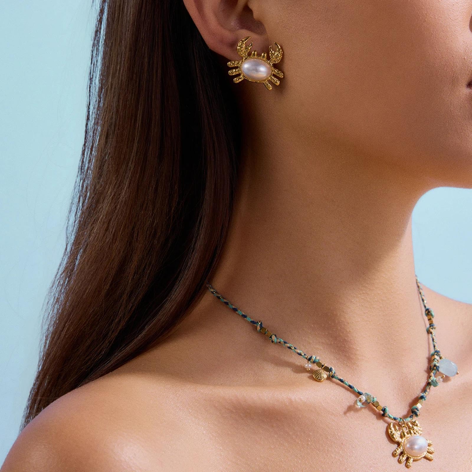 Halskette Ketten Schmuck Herren Frauen Anhänger Necklace Anhänger Halskette Ohrring Frauen