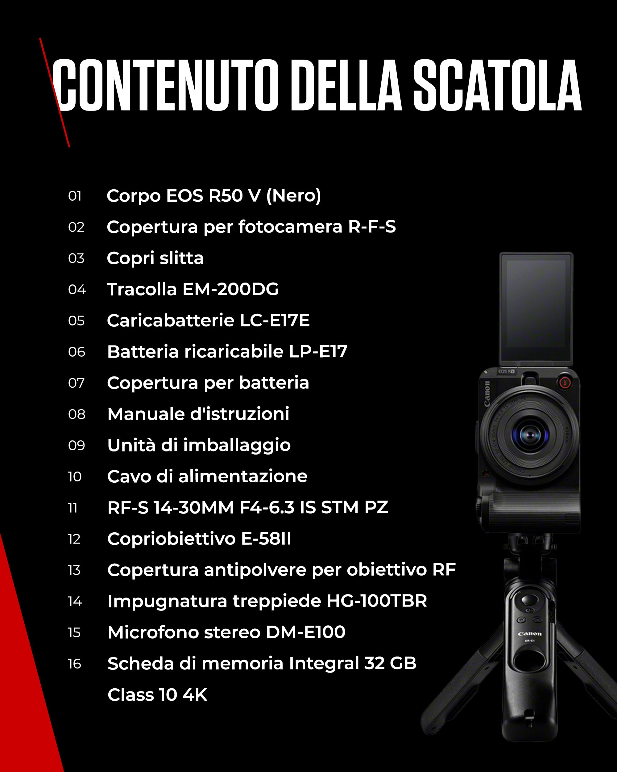 Canon EOS R50 V Content Creator Kit – Vlog-Kamera, kompatibel mit Canon RF-Objektiven | Content Creator Equipment für Vlogging & Reisen | Bluetooth-fähig