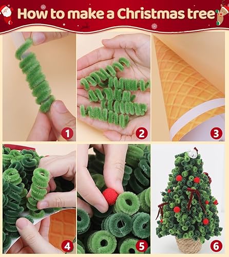 Vista 37 de Praisebank Limpiapipas para manualidades (1000 unidades, 25 multicolores), limpiapipas de 12 pulgadas de largo.