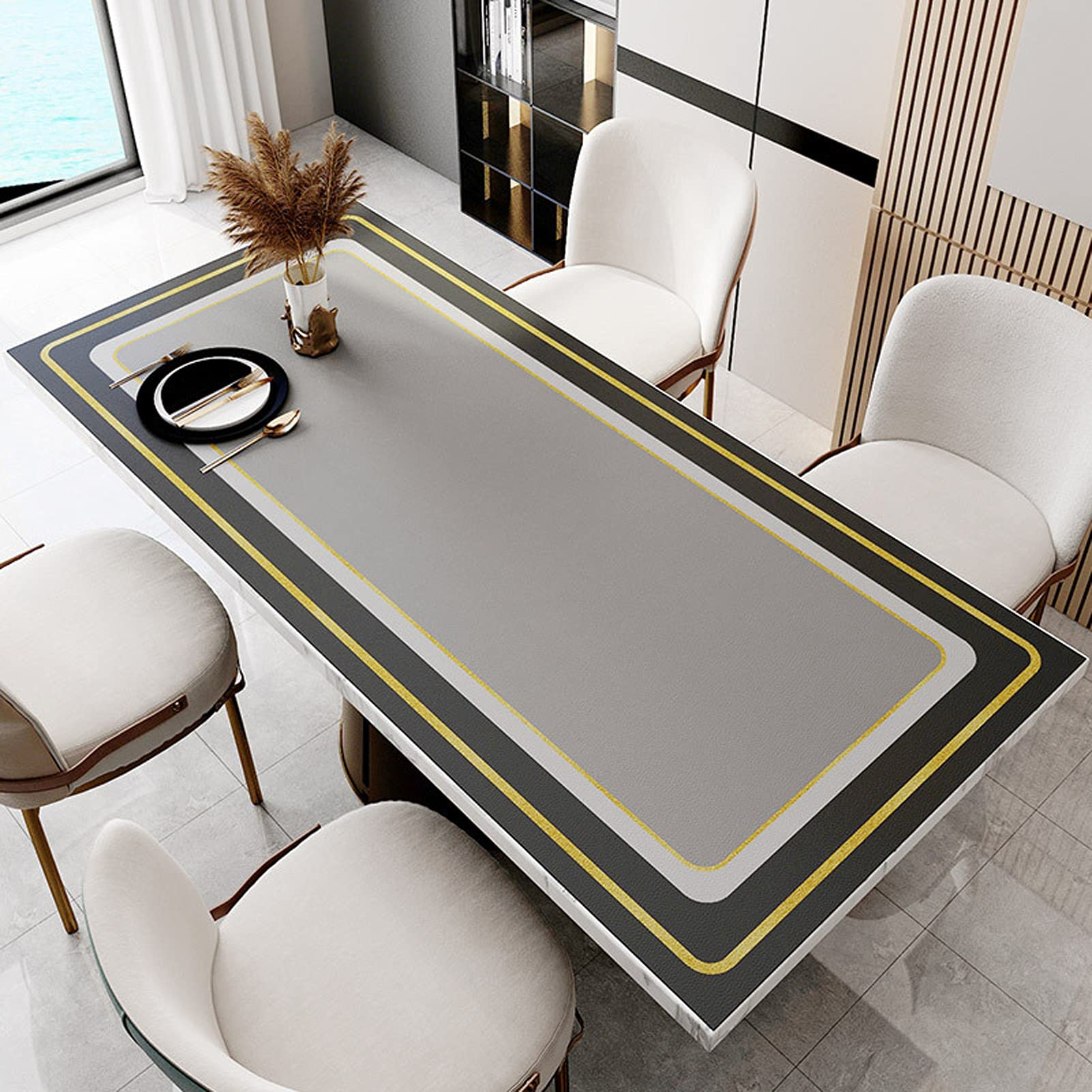 Transparante beschermhoes voor tafel, beschermende mat met matte