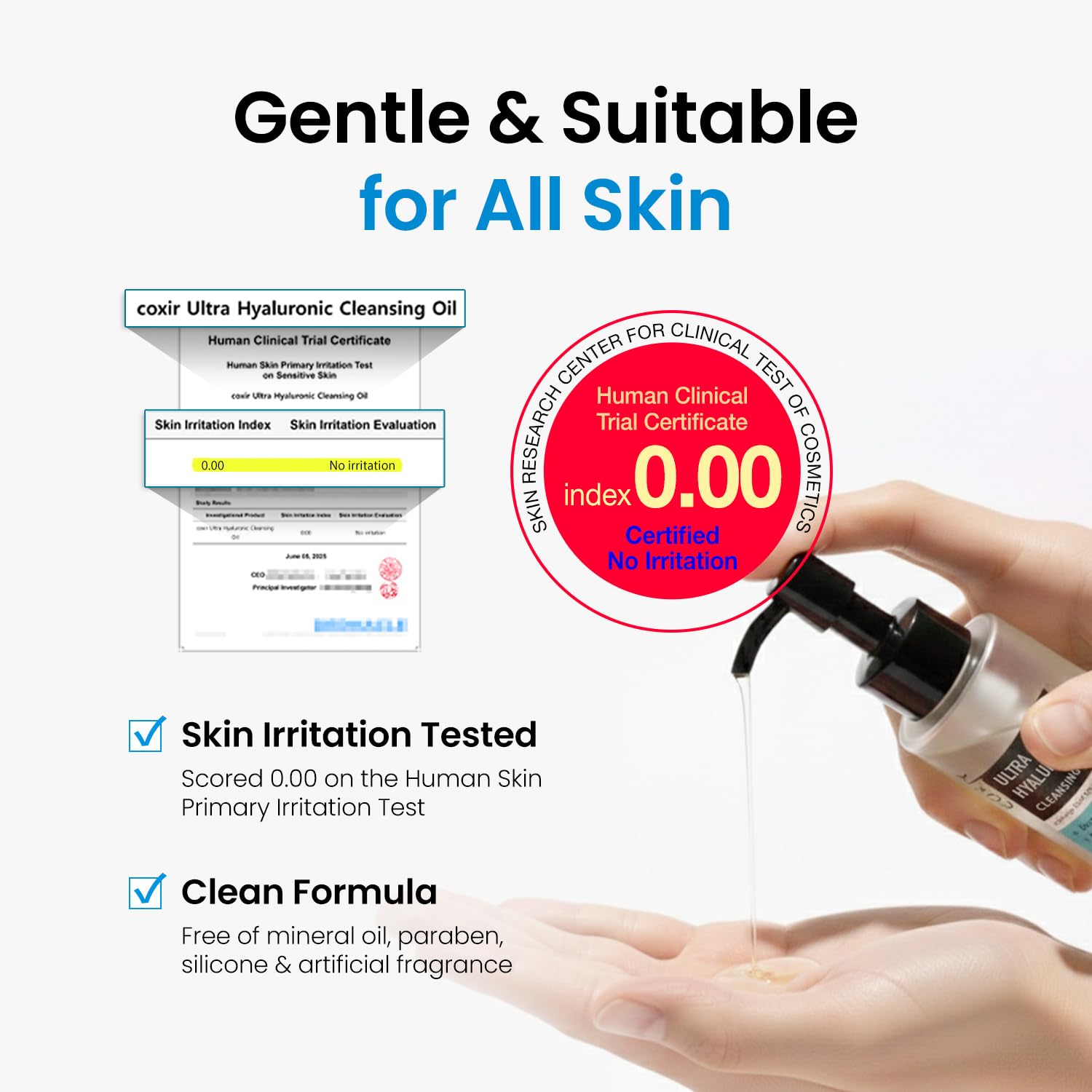 coxir Ultra Hyaluronic Cleansing Oil Makeup Remover