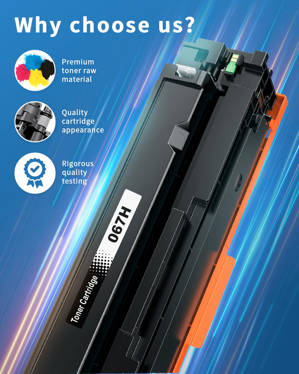 Colorfly 067H Toner Compatibile Canon 067 – 4 Colori Per MF657cdw, MF651cw, MF655cdw, LBP631cw E LBP633cdw