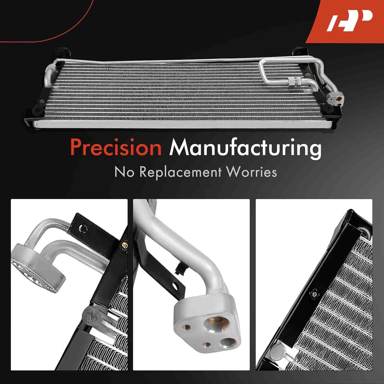 A-Premium Air Conditioning A/C Condenser Compatible with Dodge Avenger 1995-1999 & Chrysler Sebring 1995-2000 & Mitsubishi Eclipse 1995-1999 & Eagle Talon 1995-1998