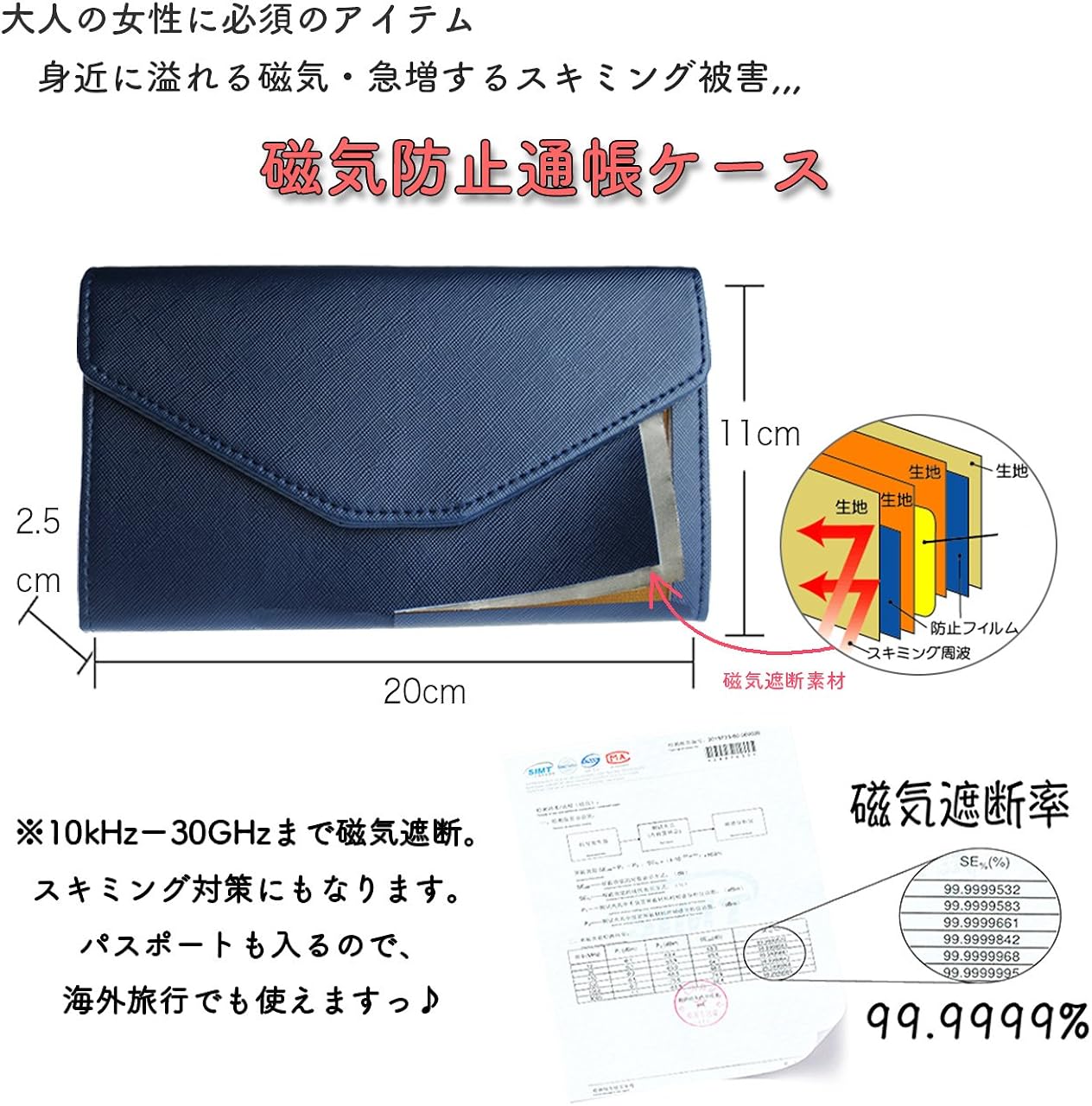 Amazon 磁気防止 通帳ケース 収納力アップ 大人かわいいスマートケース グリーン ポーチ