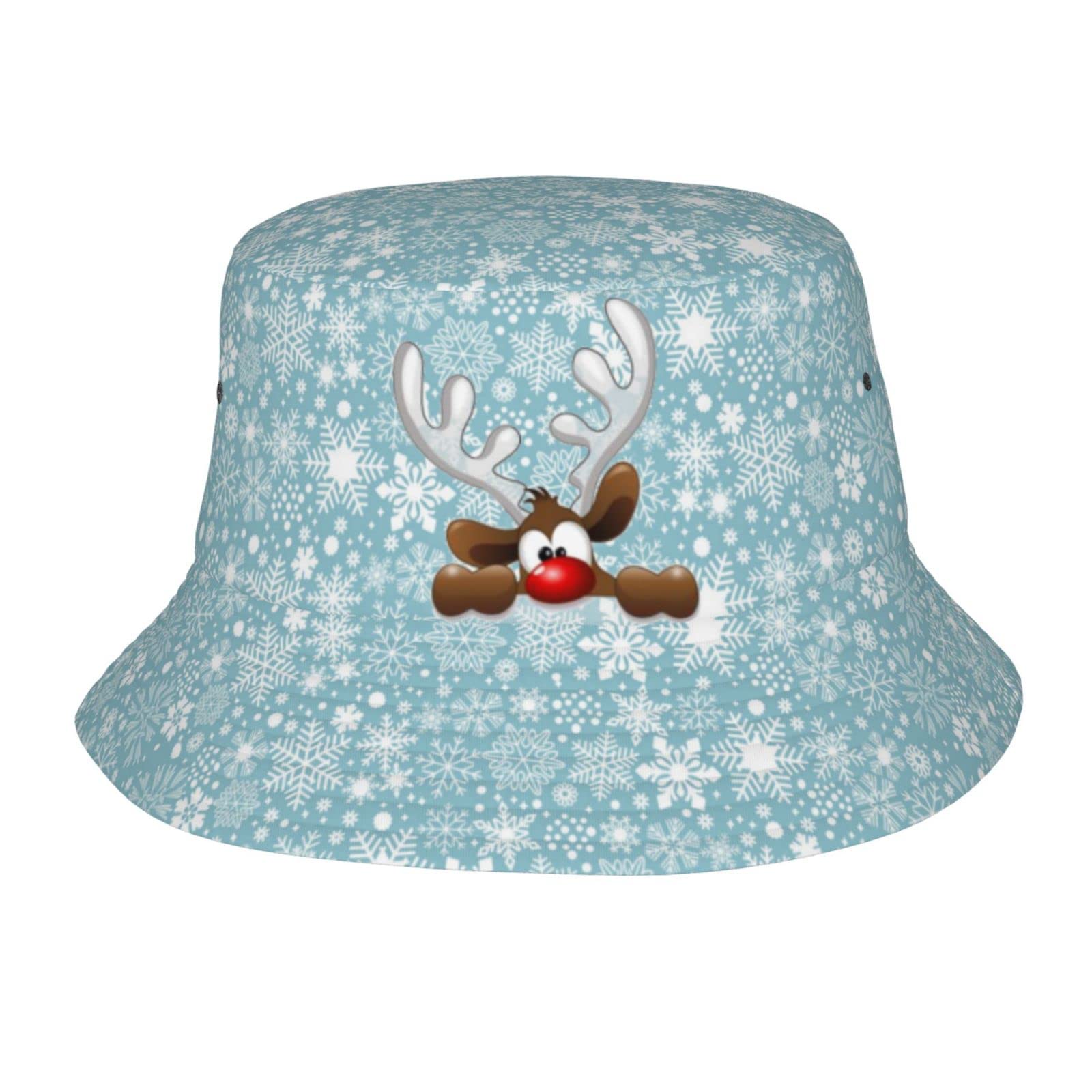 Christmas Bucket Hats Fashion Summer Sun Cap Packable Outdoor Fisherman Hat for Women and Men