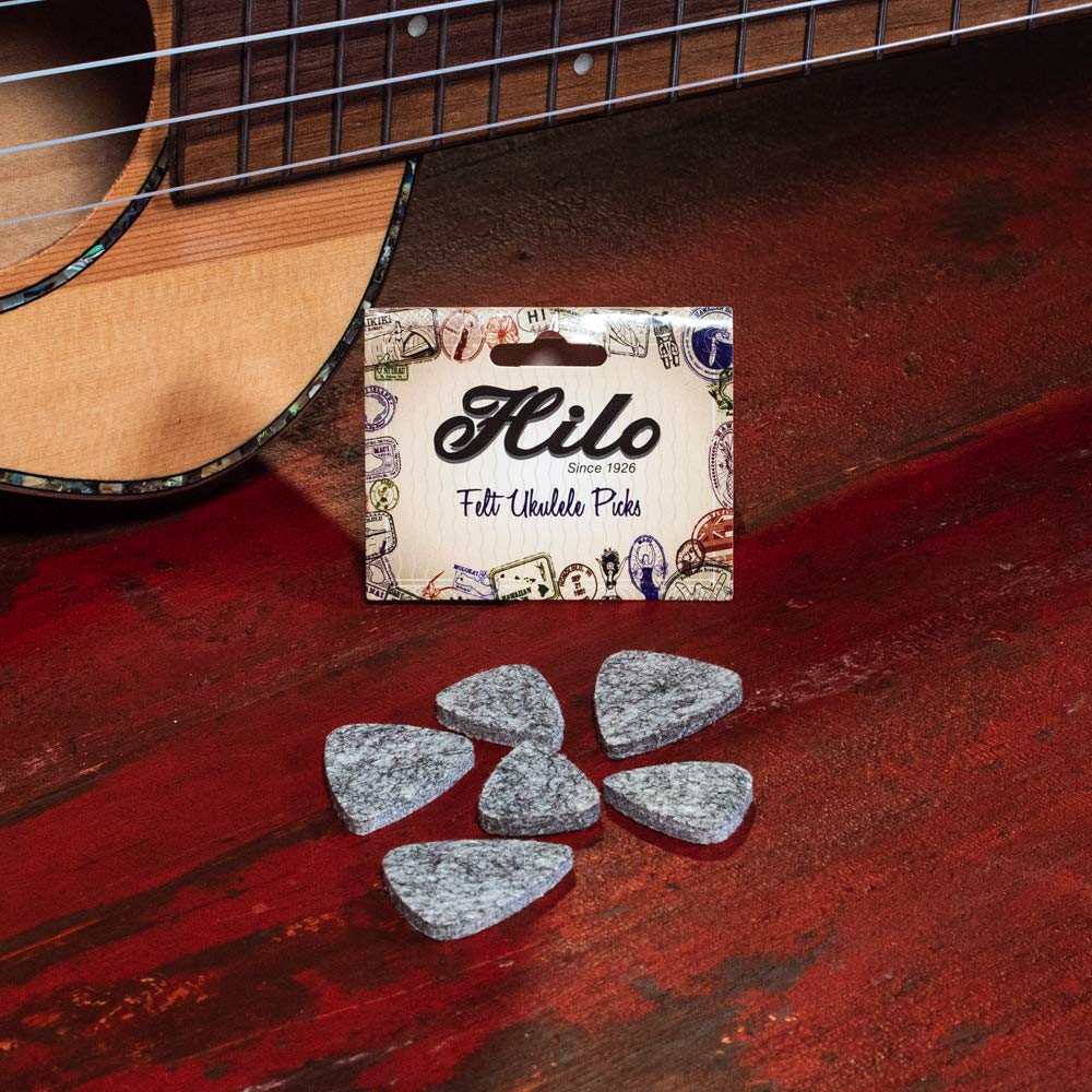 Hilo Ukuleles UP6 Felt Uke Picks, 6-Pack
