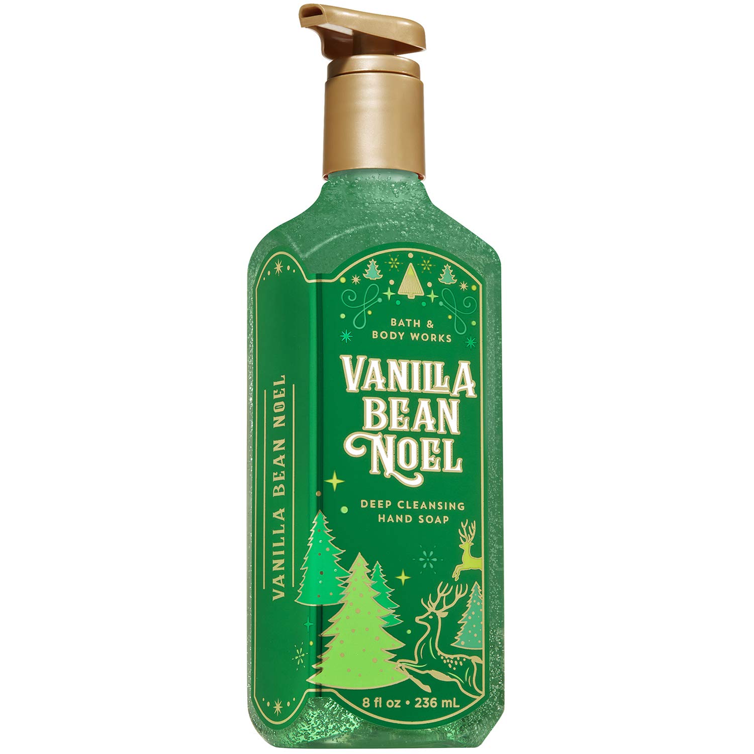 Bath and Body Works VANILLA BEAN NOEL Deep Cleansing Hand Soap 8 Fluid Ounce (2019 Edition)