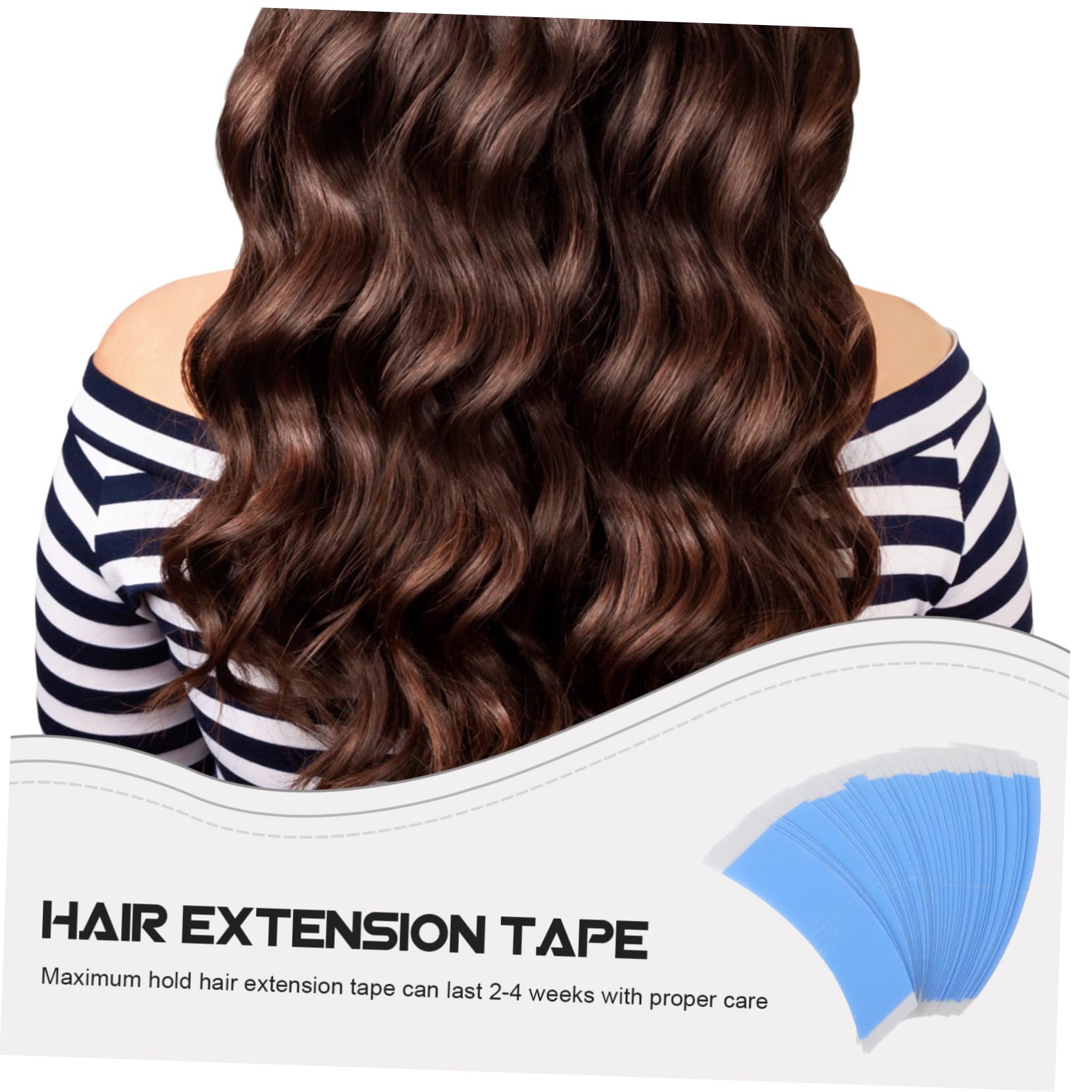 NULYLU Invisible Double Sided Tape for Hair Extensions Waterproof Lace Tape Wigs for Women