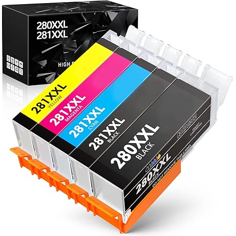 Compatible 280 281XL Ink Cartridges for Canon Pixma Printers