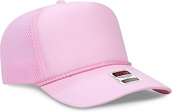 OTTO Cap 5 Panel High Crown Air Mesh Back Trucker Hat