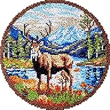 PACKAGE INCLUDE:1. 100% Acrylic Pre-cut Chunky Yarn; Pre-printed Canvas with Non-Skid Backing; Plastic Latch Hook Tool;Instructions and Easy-to-Follow Chart;Gift Bag with Handle Packaging POPULAR DIY CRAFT KITS: It is a kind of do-it-yourself craft k...