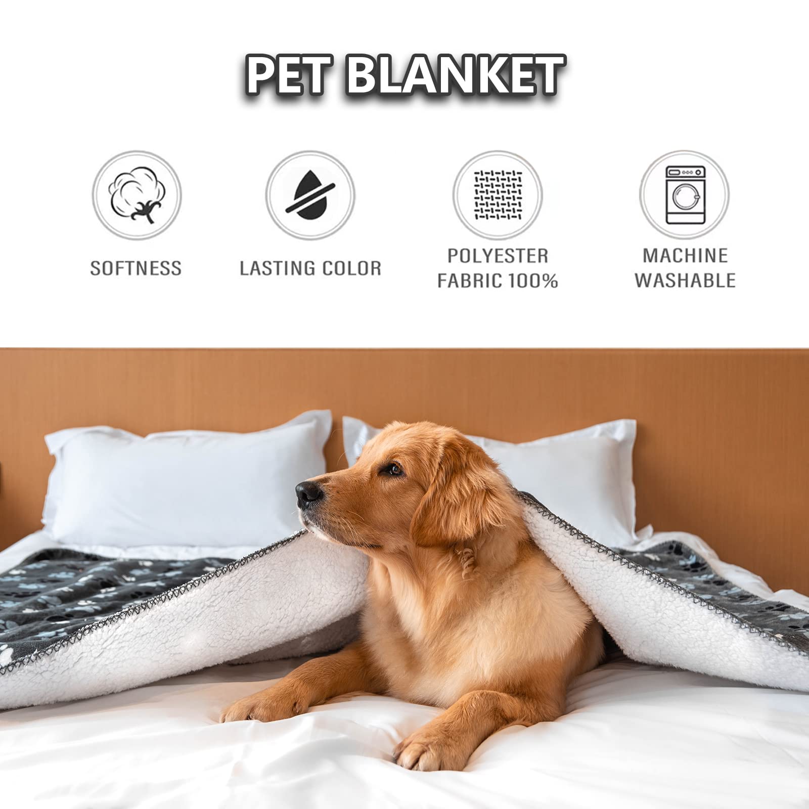 Manta impermeable para mascotas, manta para perros, estampado de patrones, supersuave, cálida, toalla de lavado, sofá, coche, protector de cama, a prueba de orina, lavable, manta para cachorros,