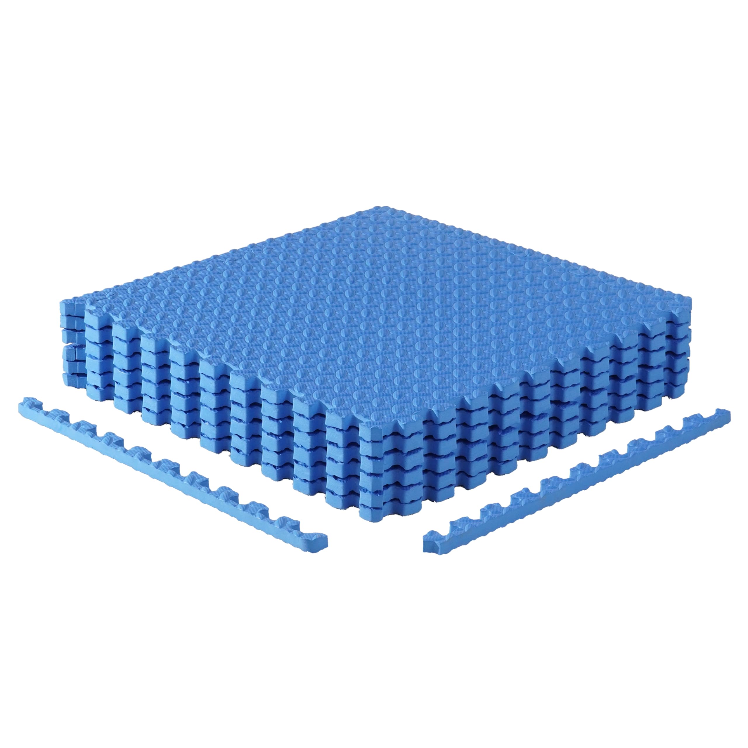 CAP Barbell 1-Pack of Exercise Puzzle Mats 24"x24" x 3/4" Diamond Pattern-BLUE-image-25
