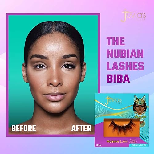 Miniatura 4 de Juvia's Place Nubian Lashes Biba - Extensión de pestañas para uso diurno o nocturno, pestañas de visón veganas, pestañas esponjosas sin crueldad,